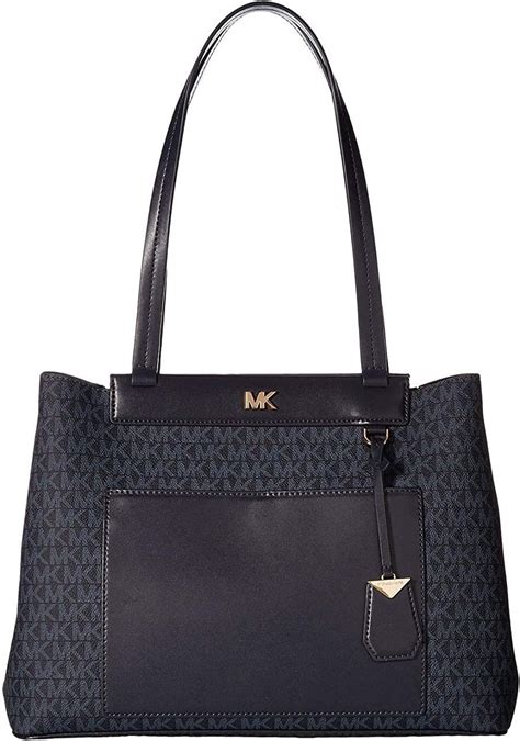 Michael Kors Bag Meredith Medium EW Tote Bonded Admiral 